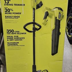 New 18V Ryobi trimmer / blower