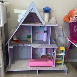 LOL Surprise Winter Disco Chalet Wooden Doll House