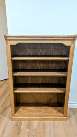 Wooden bookshelf