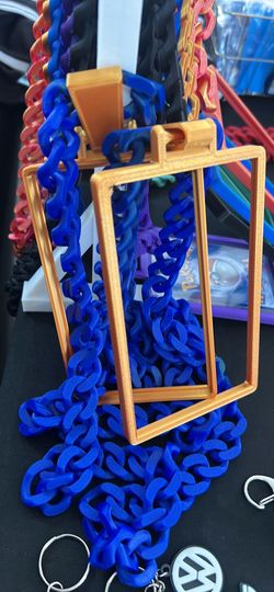 Slab PSA chain blue and gold