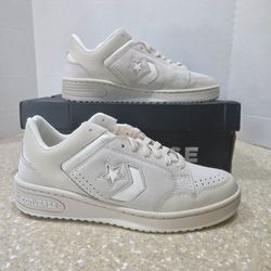 Converse Weapon Low Light Dune Ox Cream Beige Leather Men's 9 NIB