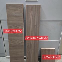 Wood Grain Laminate Boards Set of 3