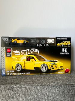 Hot Wheels Yellow ’07 Honda S2000 Build Set – Brand New | Brick Shop