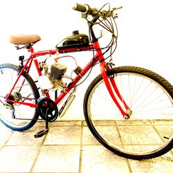 NEWLY POWERED MOTORIZED BIKE PARTS AND MORE 100 mpg 40 mph Easy pedal start Pedal or motorize anytime Fun  Simple Powerful Fast Easy  Fiv5tw2zer0fou4z