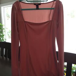 cute Velvet Women's Muted Pink Dress Size S