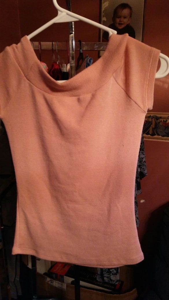 Ladies pink top size small