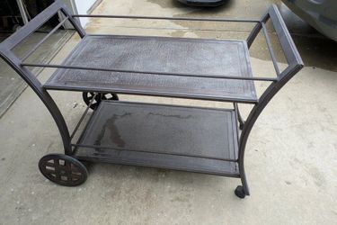 Rolling bar cart