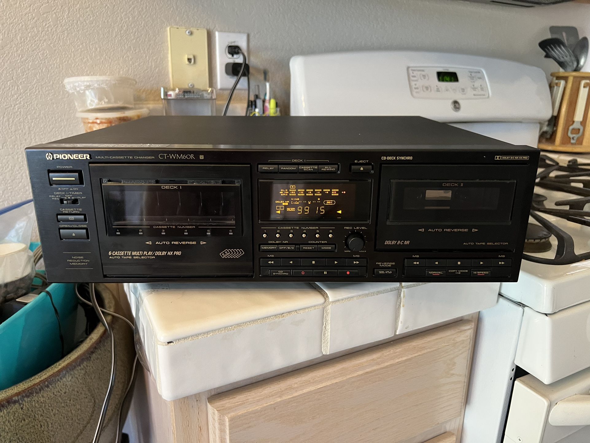Vintage Pioneer multi-cassette changer, model CT-WM60R