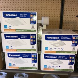 Panasonic Whisper Mighty Pick-A-Flow 70/90 CFM Ceiling/Wall Bathroom Exhaust Fan, Energy Star with 9 in. x 9 in. Grille Footprint
