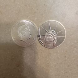 Solomon Islands Statue Of Liberty 1.5 Oz 999 Silver Coin.  One Left