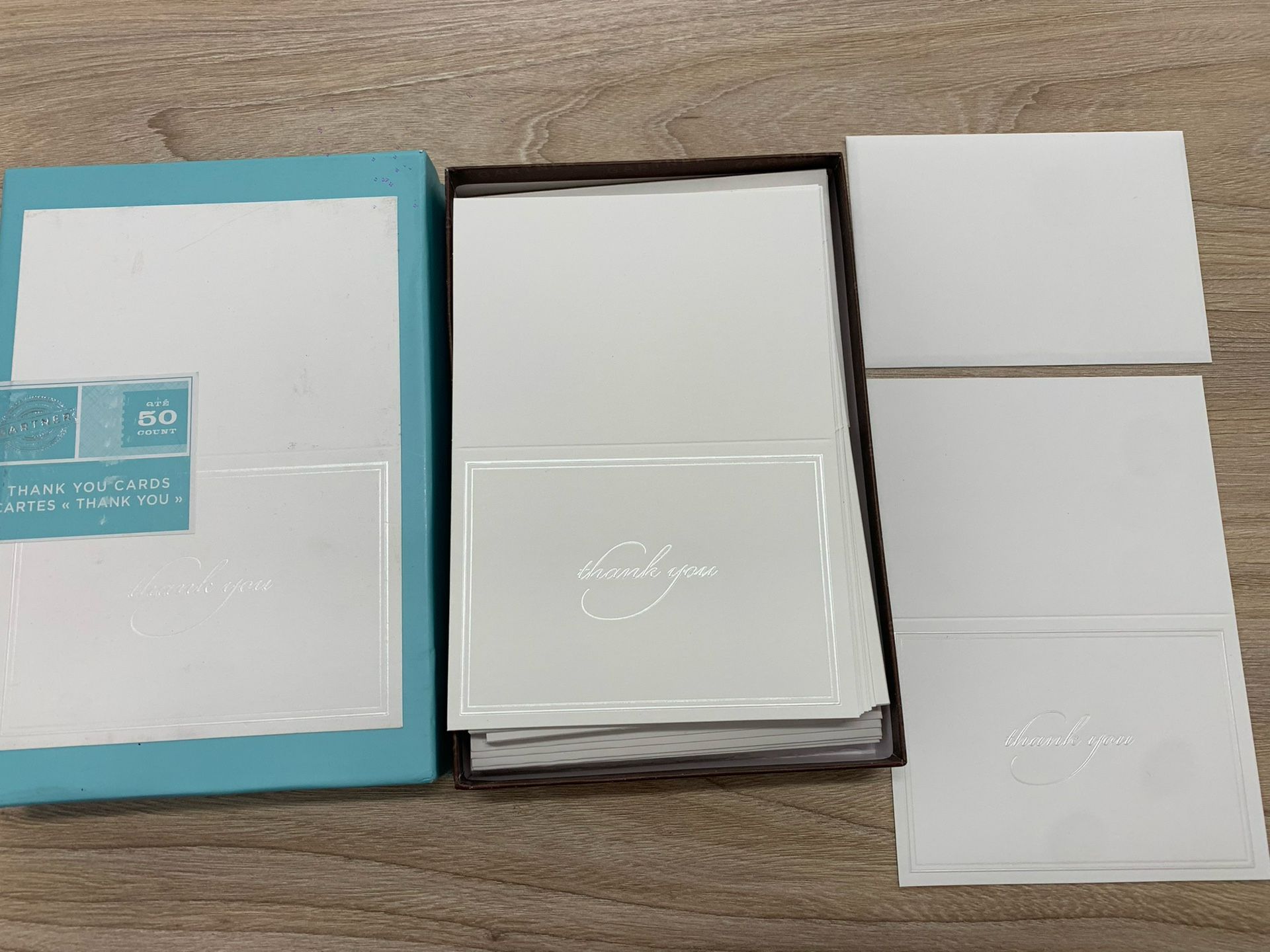 50 Thank You Cards With Envelope