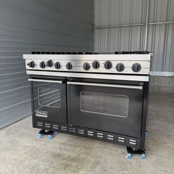 Viking 48” Professional Range Black Natural Gas Six Burners + Griddle Delivered!