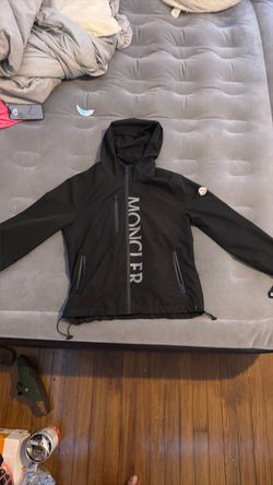 Moncler Black Hooded Zip Jacket