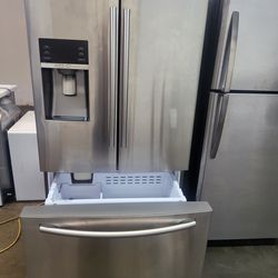 REFRIGERATOR SAMSUNG STAINLESS STEEL WITH DOUBLE ICE MARKER 🧊