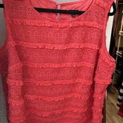 Talbots Top - Red/Orange - XL