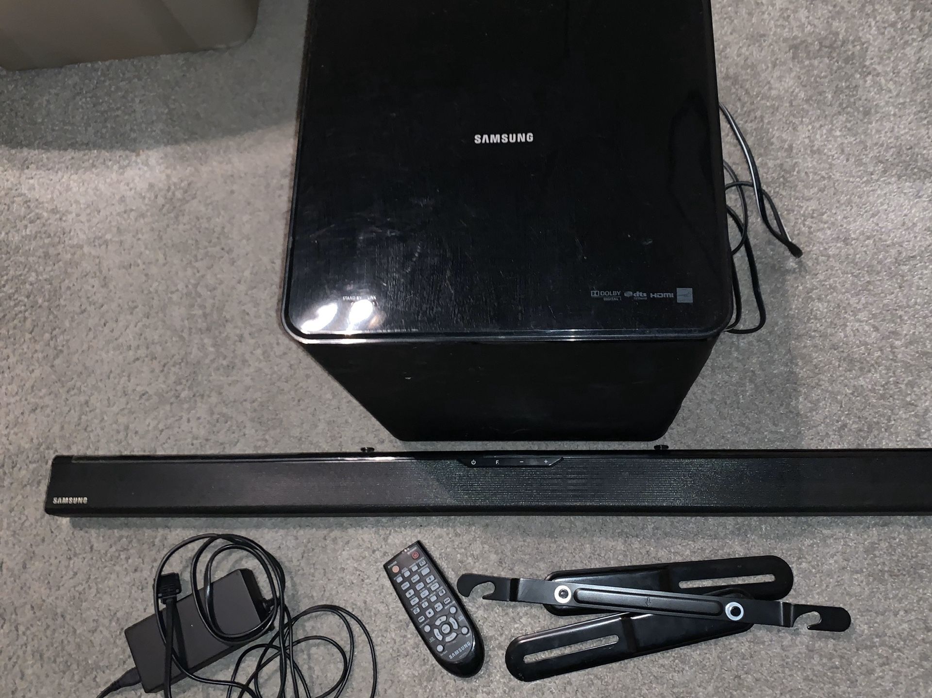 Samsung Subwoofer and Soundbar