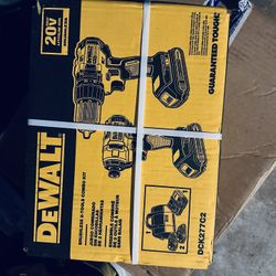 dewalt impact and drill also batteries with charger 