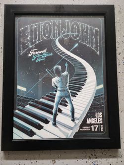 Elton John 2022 Dodger Stadium Limited Edition Numbered Poster 116/500