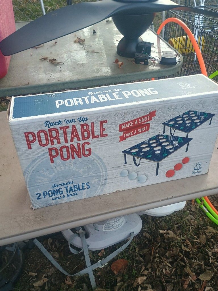 Rack'em Up Portable Pong Needs New Balls 
