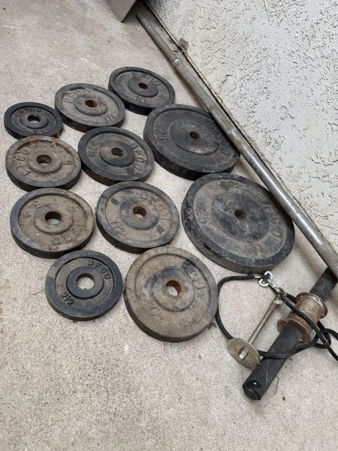 Standard Weights And Barbell