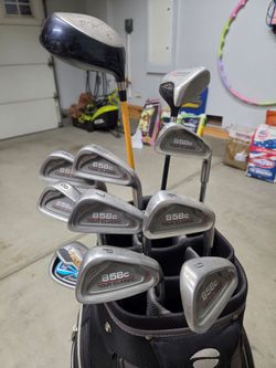 Used Golf clubs and cart bag