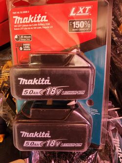 5.0 makita batterys 18v