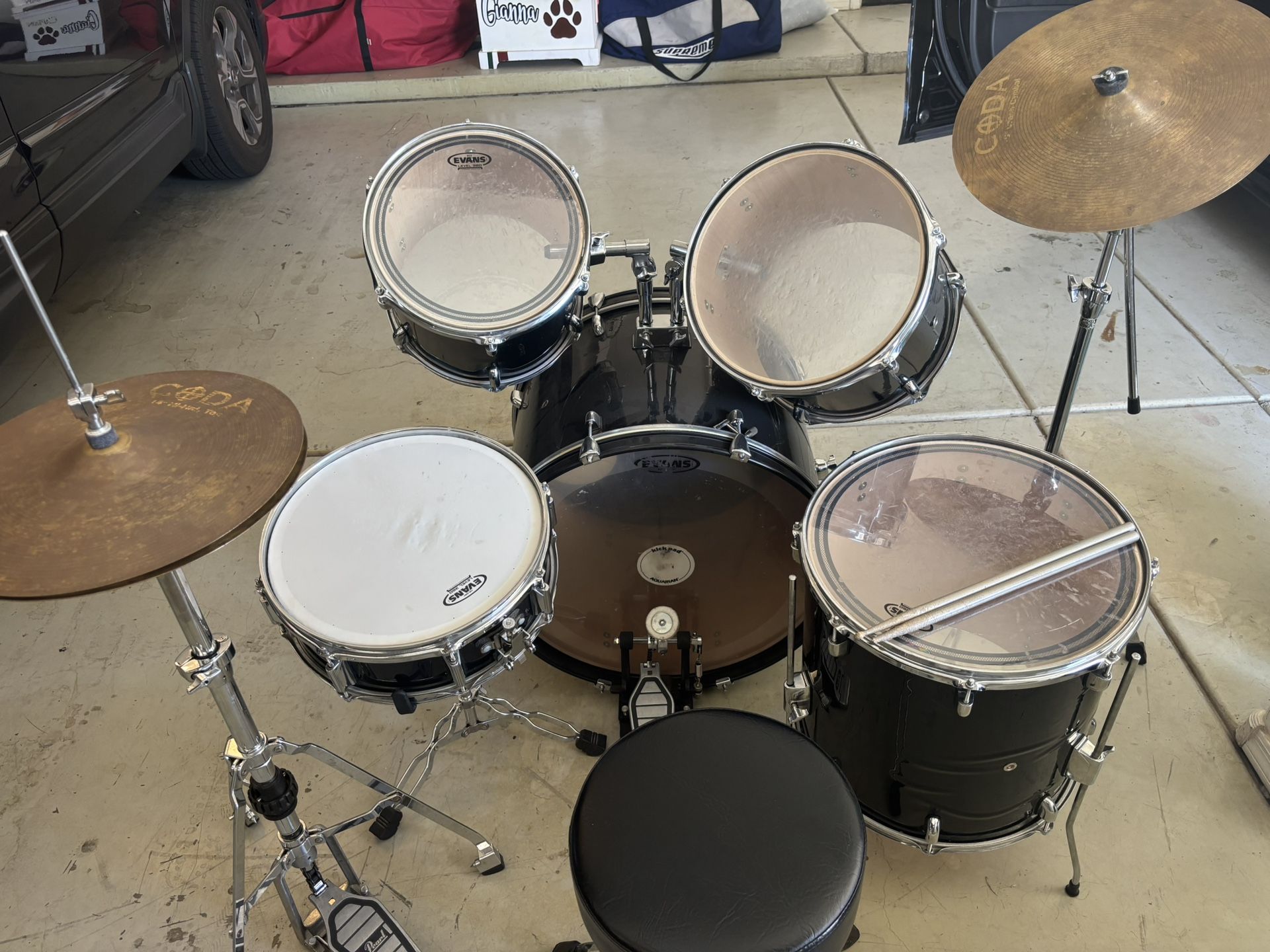 7 piece drum kit