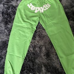 Green Sp5der Sweats