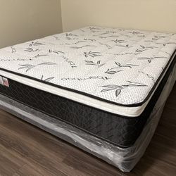 King Bamboo Orthopedic Pillow Top Mattress And Boxspring!