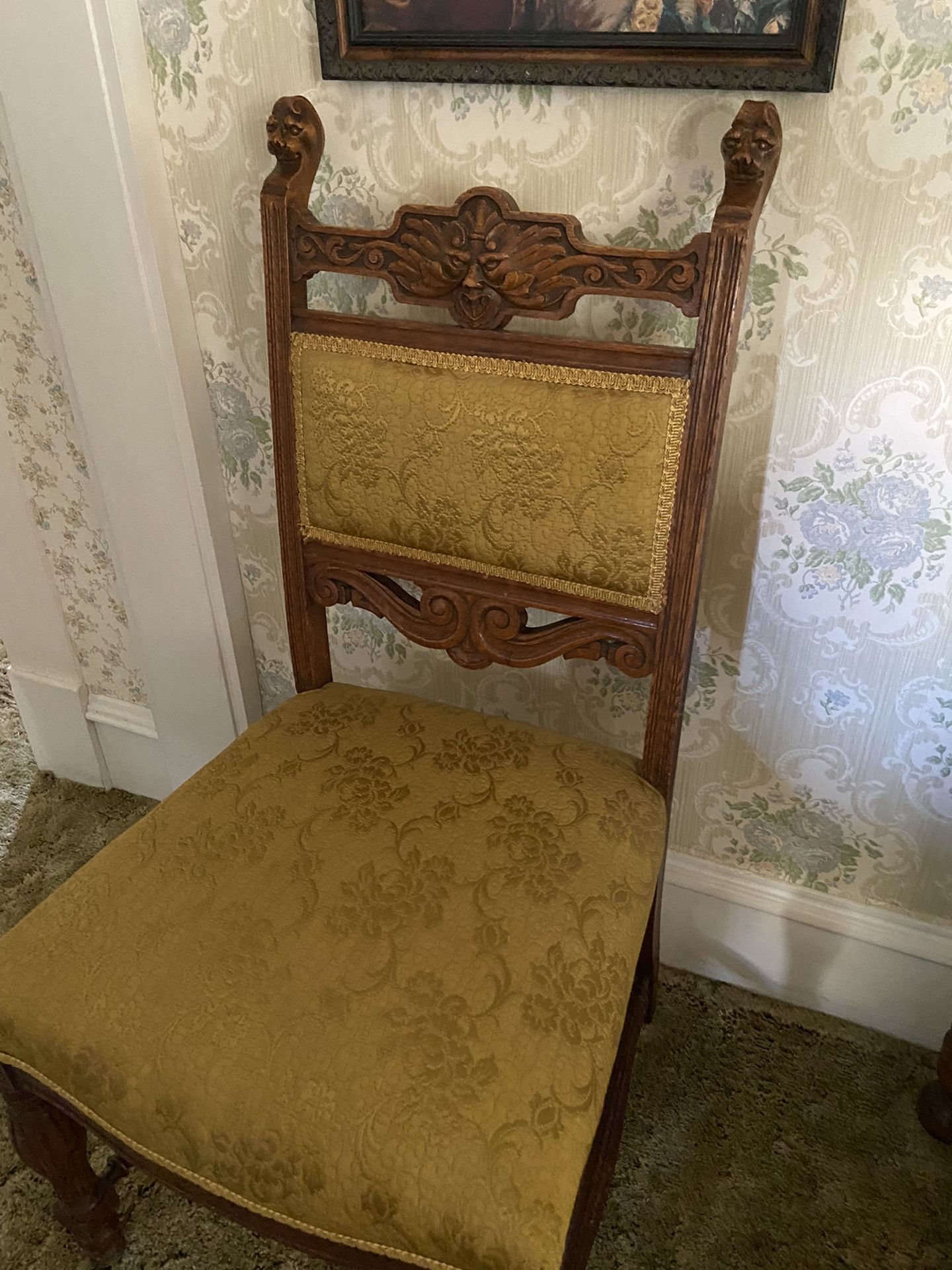 Antique Oak Side Chair : Price Reduced