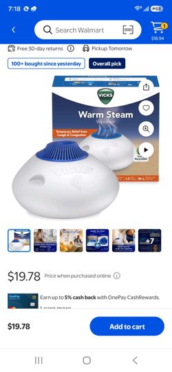 Warm steam