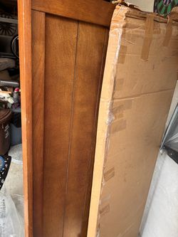 Queen size wood headboard