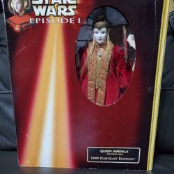 NIB STAR WARS ACTION FIGURE 12" 1998 HASBRO DOLL EPISODE 1 QUEEN PADME AMIDALA