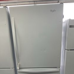 Whirlpool 21 Cu Ft Bottom Mount Freezer Fridge. 1 year Warranty 