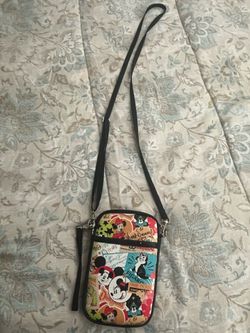 Mickey Mouse Disney Parks Mickey Mouse Exclusive Classic Collage Pattern Crossbody small Handbag