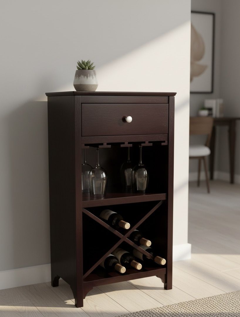 Mahogany Wine Cabinet β $40 OBO