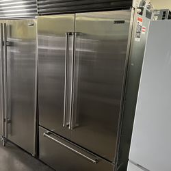 Sub Zero 42”Wide French Style Stainless Steel Refrigerator 