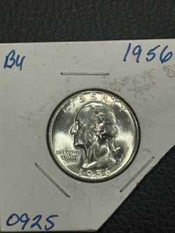 1956 Washington Quarter BU