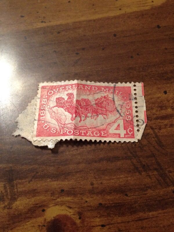 Overland Mail Postage Stamp!!!