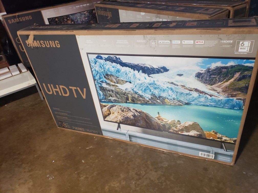 TV Samsung 58", RU7100, 4K, smart, HDR, Excellent