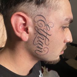 Lettering tattoos