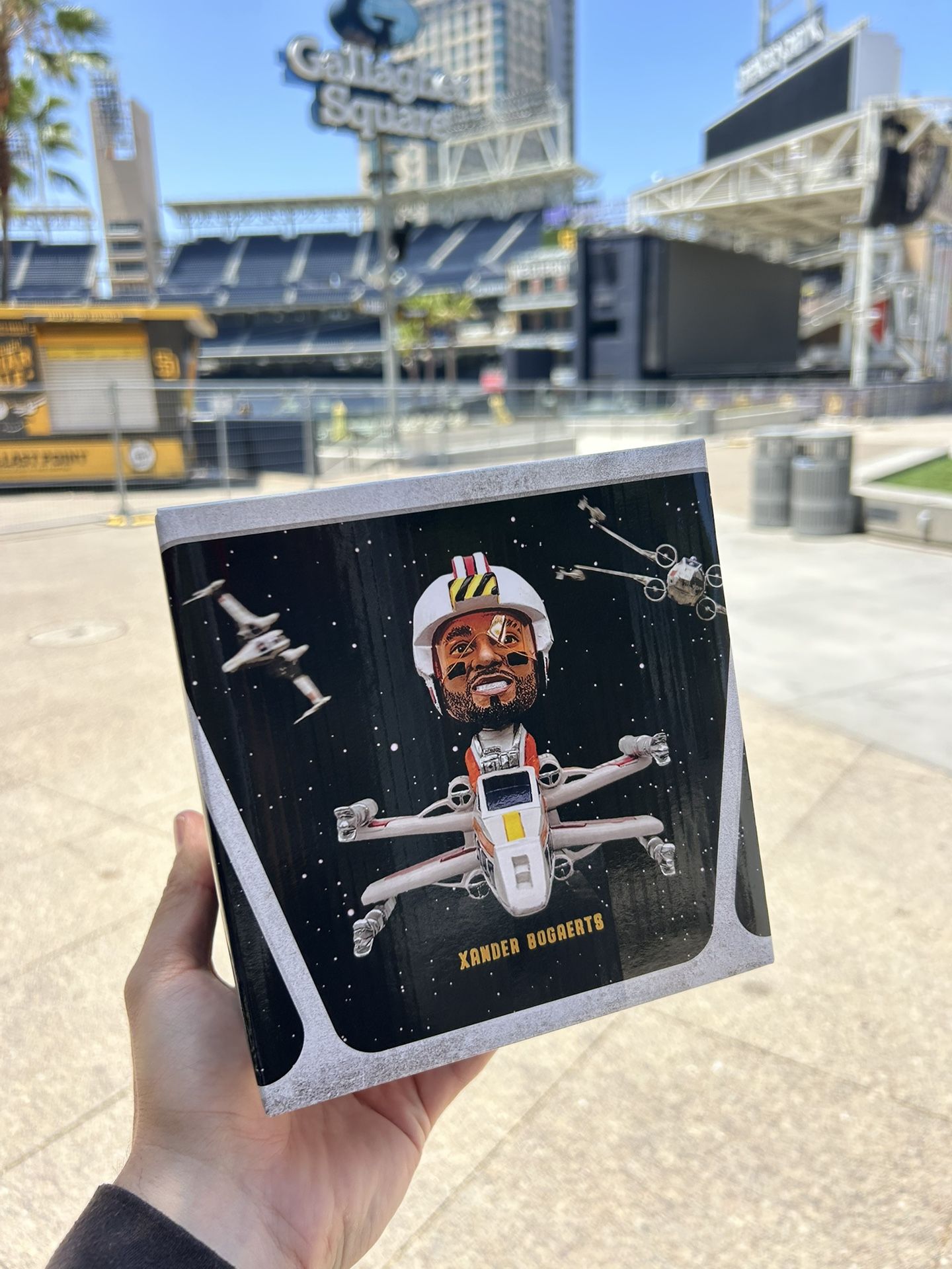 San Diego Padres Xander Bogaerts Star Wars X-Wing Theme Game Bobblehead
