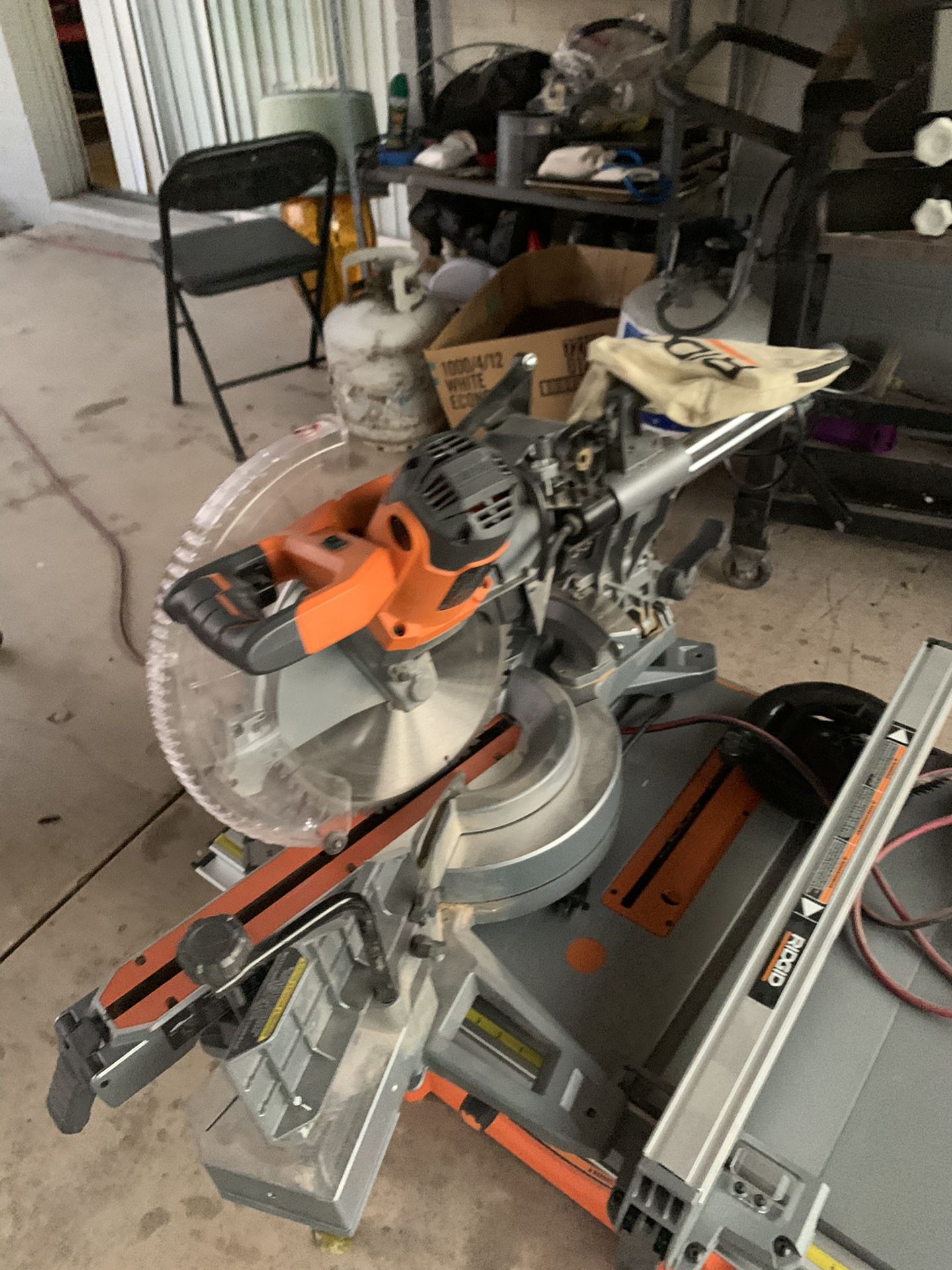 Rigid combo table saw and miter saw