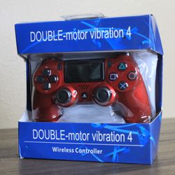 Double Motor Vibration 4 Wireless Controller for Ps4 Red 