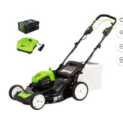 Greenworks 80V 21" Self Propelled Mower, 5Ah Battery and Charger (contact info removed)NV​