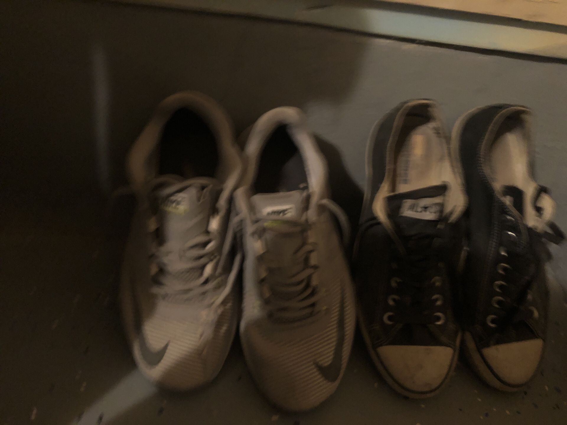 Used Nike, Adidas & converse Shoes just need cleaned been in my garage $10 each size 9-9.5
