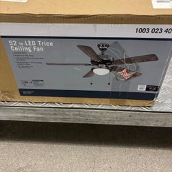 52” LED Trice ceiling Fan  Gunmetal finish.. brand new in the box …$50