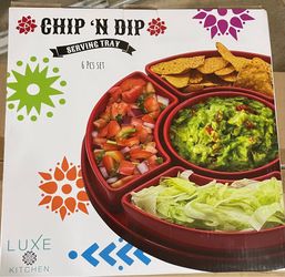 Brand new in box chip and dip serving tray