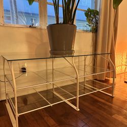 Cute Art Deco Glass Shelving Unit