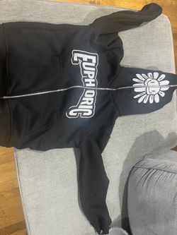 euphoric Hoodie White And Black
